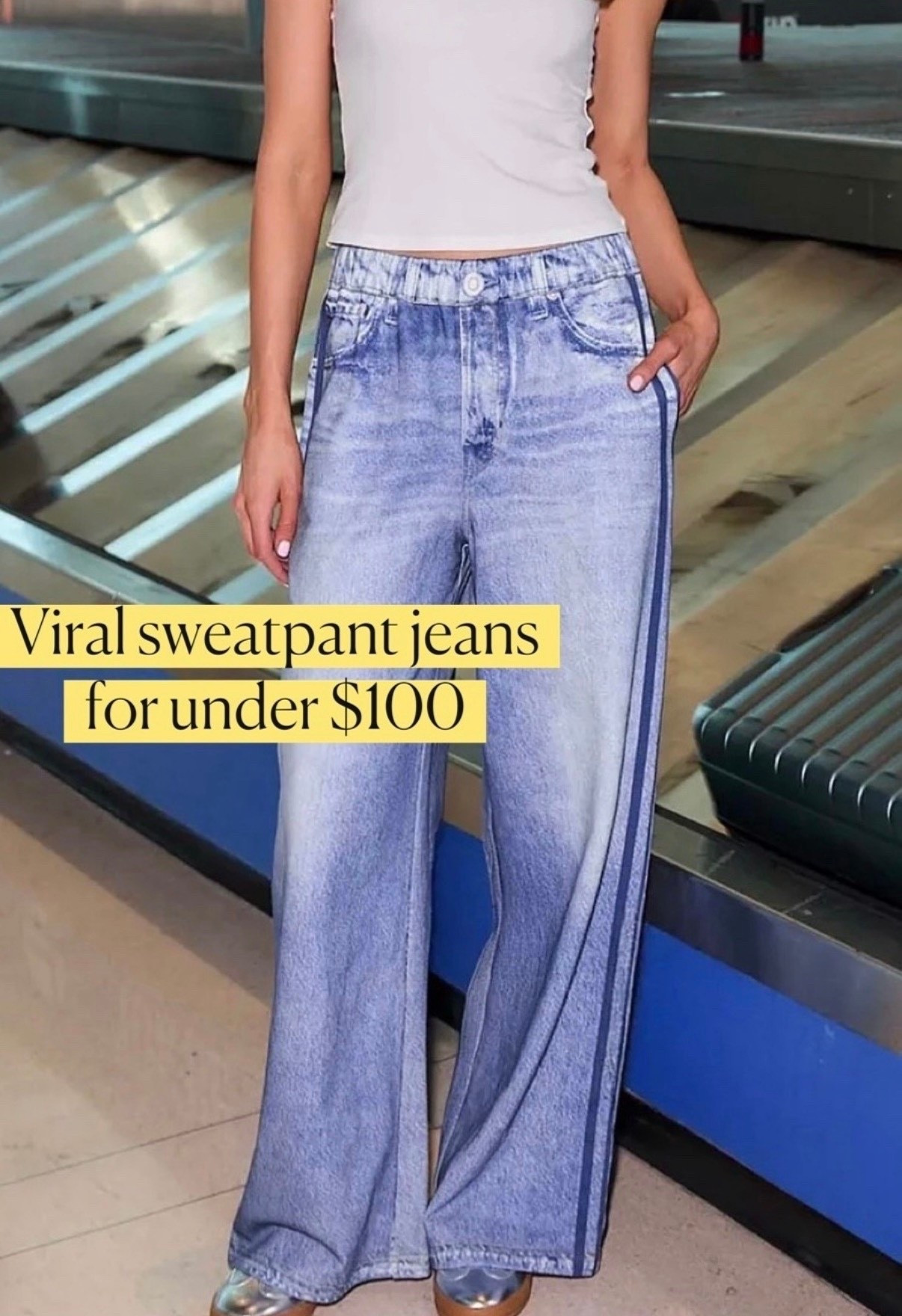Viral pj jeans
Sweatpants jeans 
