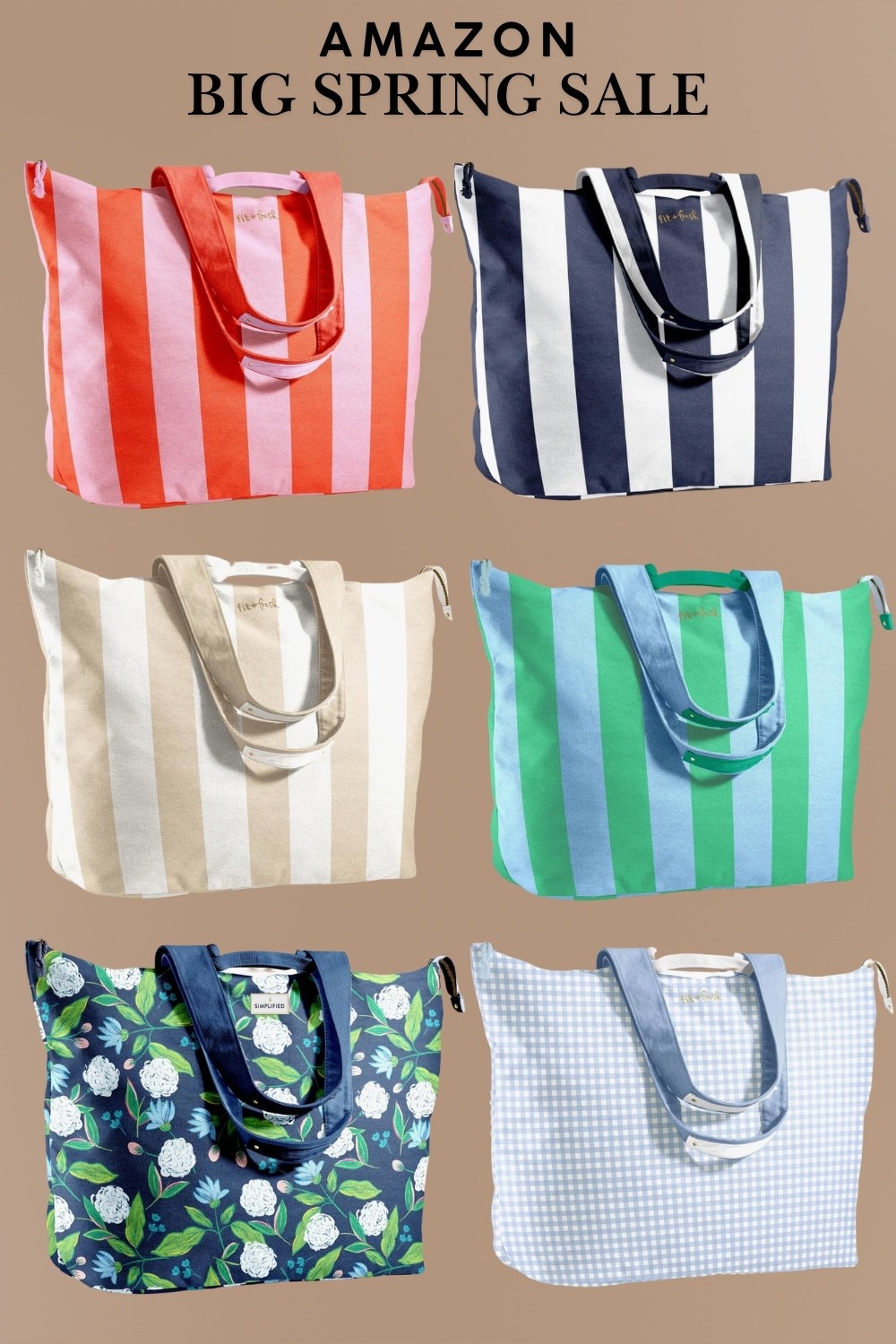 Amazon find! 🤩 
The best extra large canvas beach bag tote perfect for beach days, travel days, groceries or a weekend getaway! 

Extra large capacity with convenient pockets, easy to clean canvas material, thick and durable fabric that holds up to 50 pounds, and the cutest colors to choose from! 


#amazon find
#amazon travel
#travel essentials 
#weekender bag
#grocery bag
#large beach tote
#beach bag 
#extra large tote 
#striped tote
#mom bag 
#summer tote bag 

#LTKTravel #LTKmomlife #LTKSaleAlert