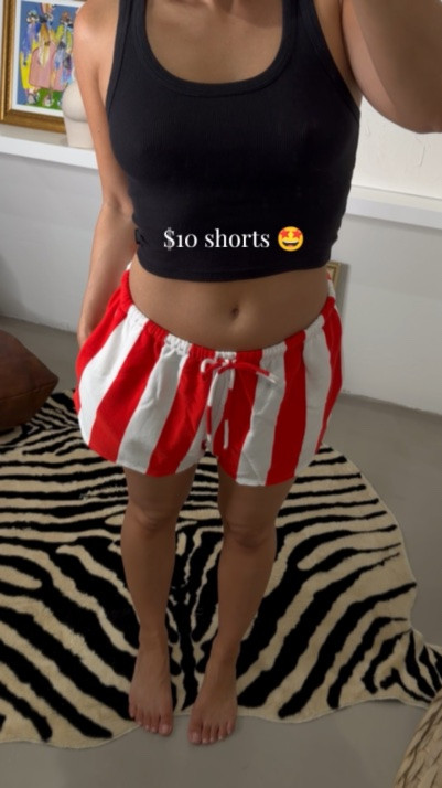 $10 Walmart striped shorts! So cute for summer! M for a baggy low rise fit.

#LTKootd #LTKSeasonal #LTKPetite