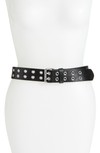 Click for more info about Double Prong Eyelet Leather Belt