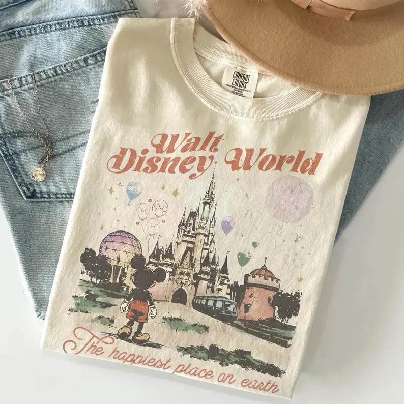 Walt Disney World Shirt, Retro Disney Tee, Mickey and Friends Top, Magic Kingdom Tee, Epcot 1982 ... | Etsy (US)