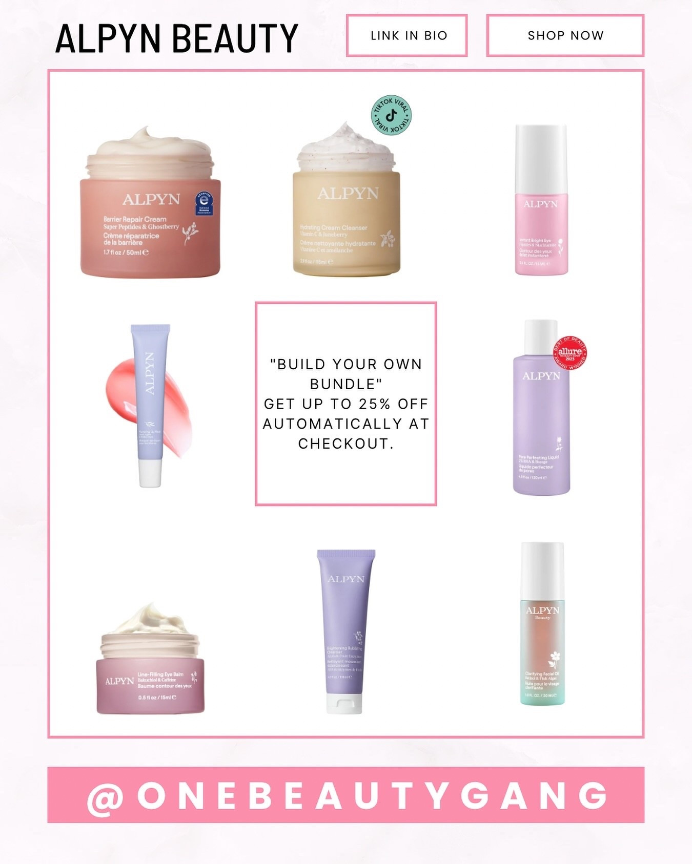 🛒 Bundle & Save with Alpyn Beauty

★ Mix and match your favourites — from nourishing creams to hydrating cleansers — and get up to 25% off automatically at checkout with the Build Your Own Bundle offer. 🌿✨

★ Link In Bio to Shop all posts and Discount codes! 🛍️🔗

#OneBeautyGang #alpynbeauty #affiliate #bundlesdeals

#LTKuk #LTKbeauty #LTKeurope