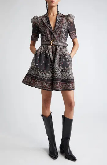Zimmermann Matchmaker Bandana Print Organza Shirtdress | Nordstrom | Nordstrom