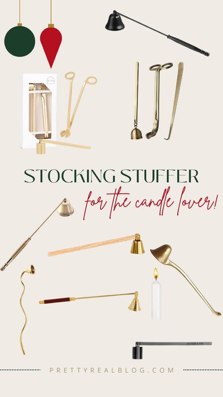 Beautiful but inexpensive gift idea for the candle lover- a candle snuffer! Stocking stuffer, gift idea, candle accessories, teacher gift, gift guide 

#LTKhome #LTKGiftGuide #LTKHoliday