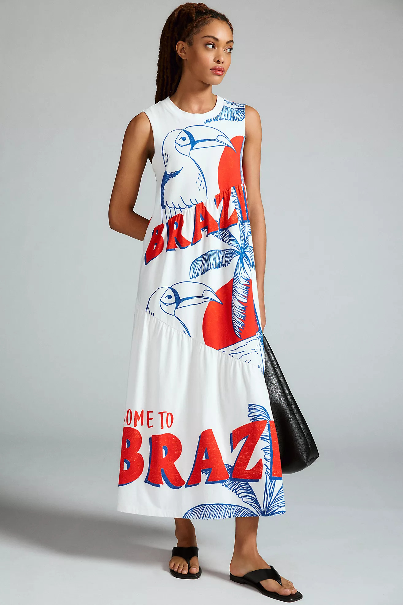 Farm Rio Sleeveless Graphic Dress | Anthropologie (US)