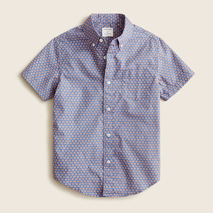 Boys' short-sleeve shirt in gingham | J. Crew US