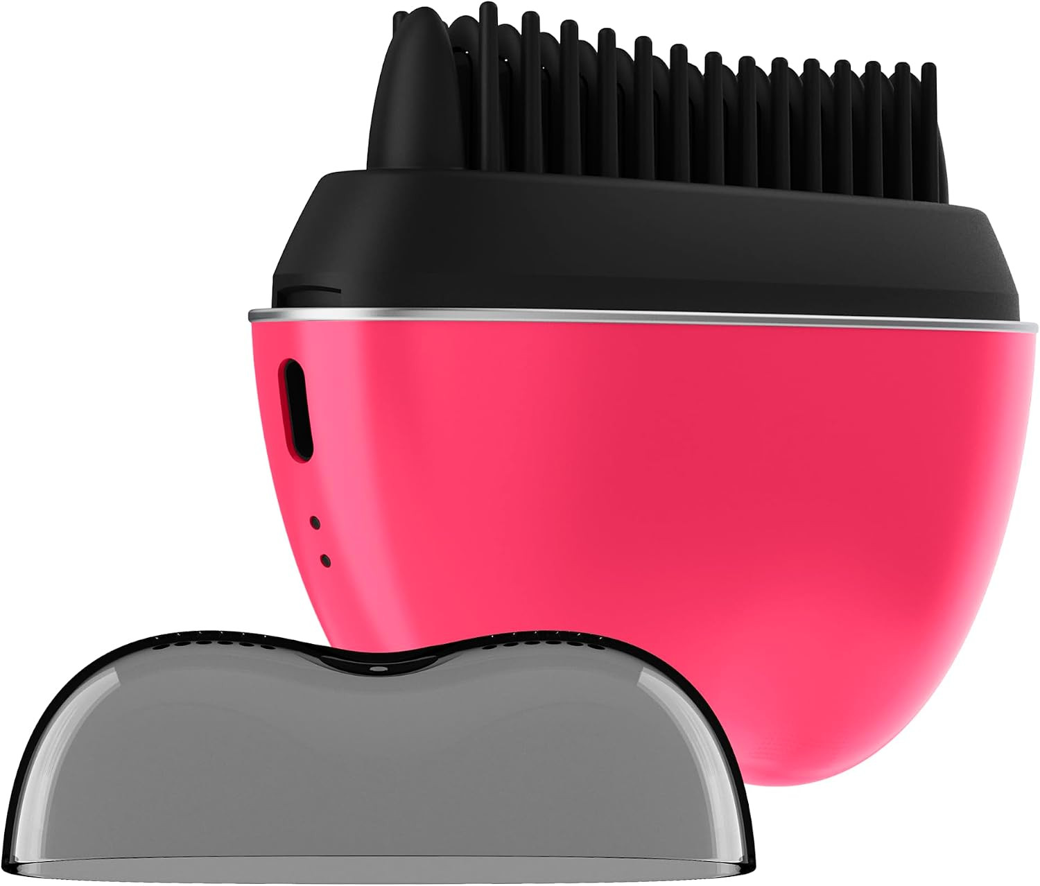 Conair Cordless Heated Brush, Portable Ceramic Ionic Smoothing Brush for Frizz Control & Shine, Rechargeable, 2 Heat Settings, Travel-Friendly Styling Tool with Protective Cover, Hot Pink & Black | Amazon (US)