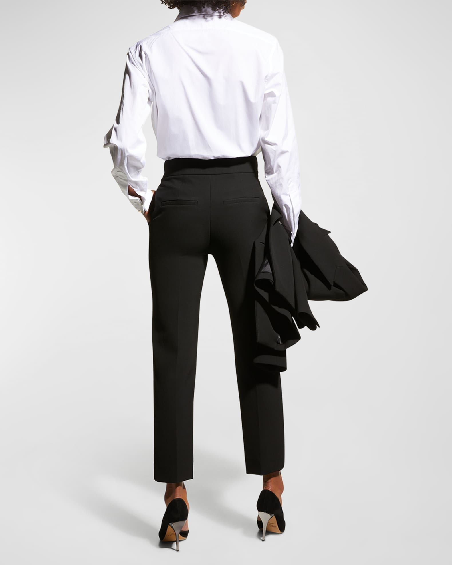 Renzo Straight Crop Pants | Neiman Marcus