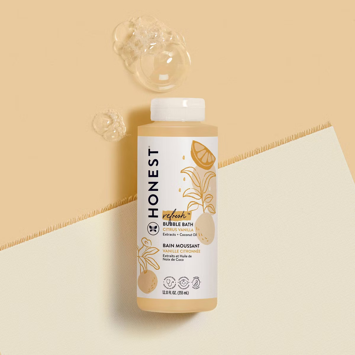 The Honest Company Refresh Bubble Bath - Citrus Vanilla - 12 fl oz | Target