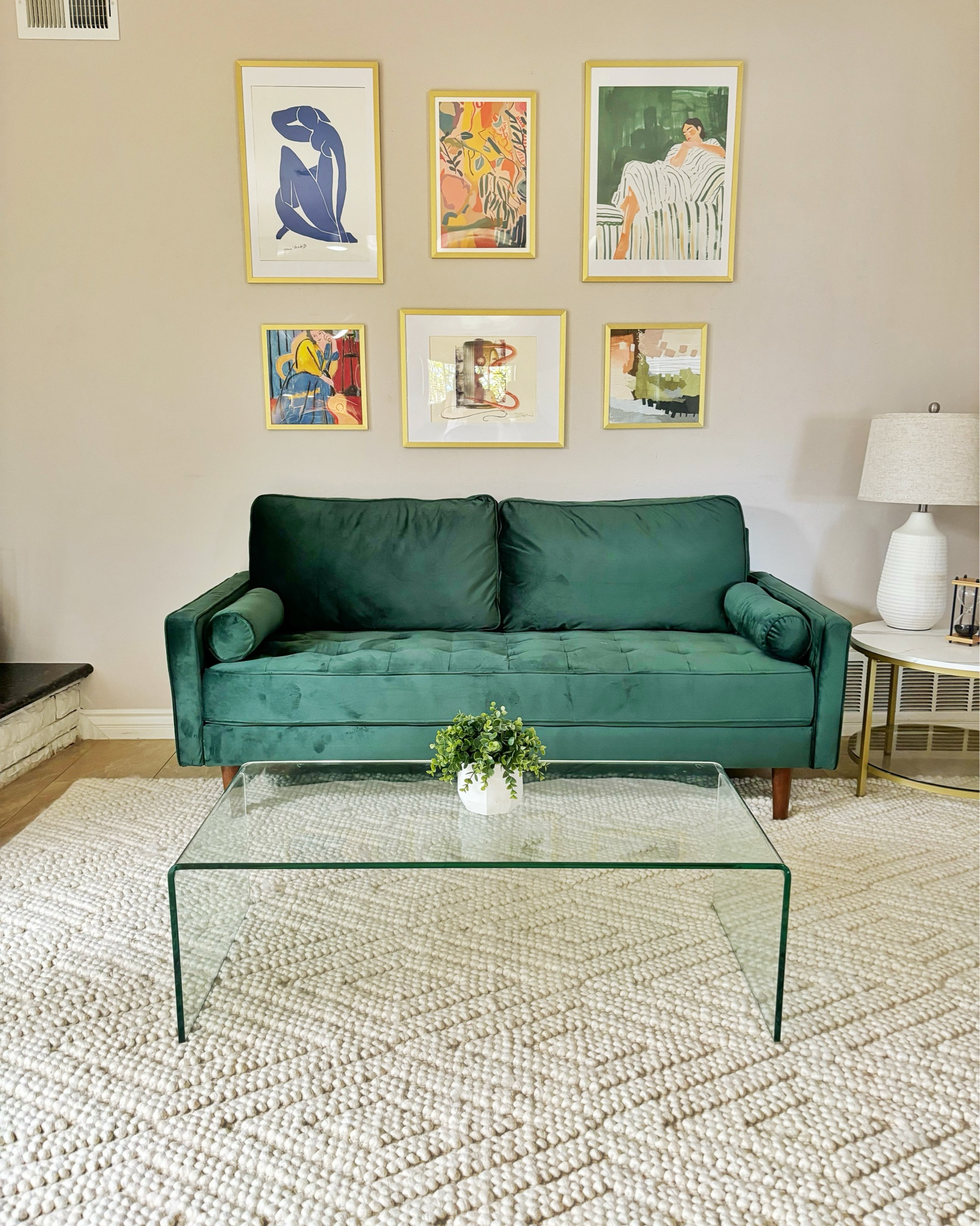 A little before and after of a makeover for Julie’s house.  We added some color and art to a dark corner off her kitchen.  The art was mostly printables off of Etsy.  

#LTKHome