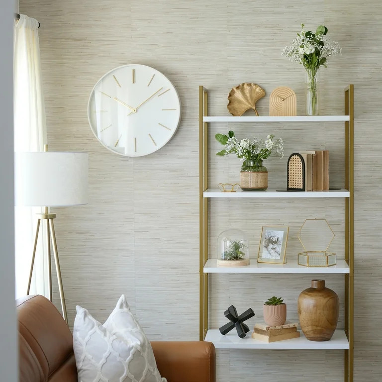 Home Decor Collection Arched Black Metal and Natural Rattan Indoor Tabletop Bookends - Walmart.co... | Walmart (US)