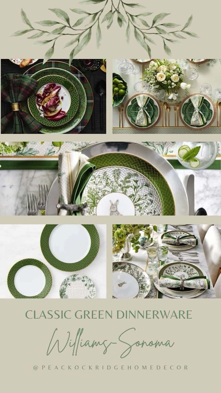 Introducing the CLASSIC GREEN DINNERWARE Collection—a beautifully crafted collection designed to celebrate life's most memorable moments with elegance and style. With its timeless green hues and classic patterns, this collection brings a touch of sophistication to your dining table, making every meal feel special.

Perfect for both casual gatherings and formal celebrations, each piece in this dinnerware collection is thoughtfully designed to blend seamlessly with any decor. The rich green tones add warmth and depth to your table setting, creating an inviting atmosphere for friends and family to enjoy.

Celebrate your moments together with the Classic Green Dinnerware Collection, where timeless design meets everyday functionality, offering a perfect balance of style and tradition that never goes out of style. 

#LTKParties #LTKHome