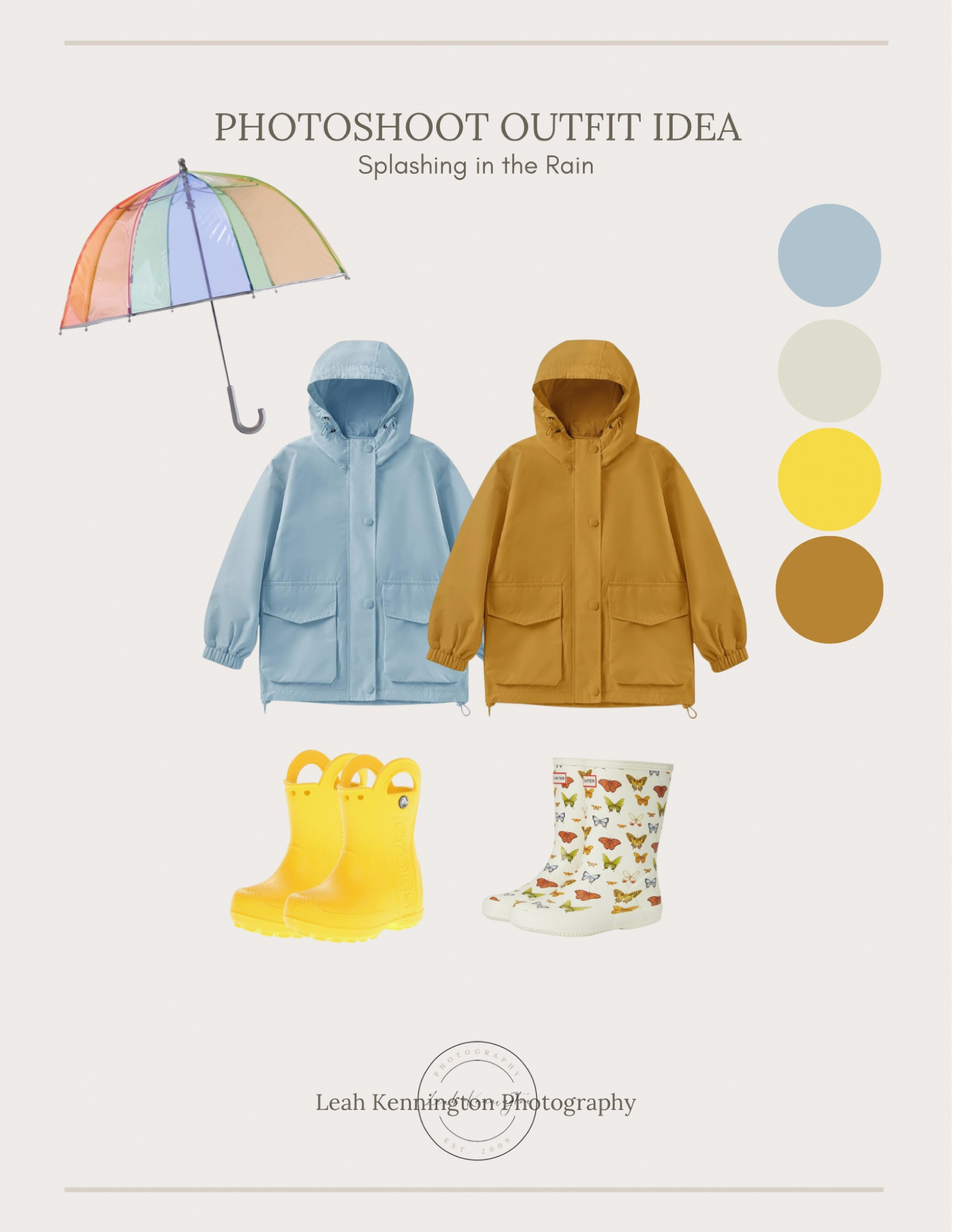 One of my FAVORITE photo shoots when my kids were little was to put on some boots and a slicker and splash in the rain! 

Check-out these adorable rain boots and jackets for some spring shower fun!

#LTKFamily #LTKSeasonal #LTKKids