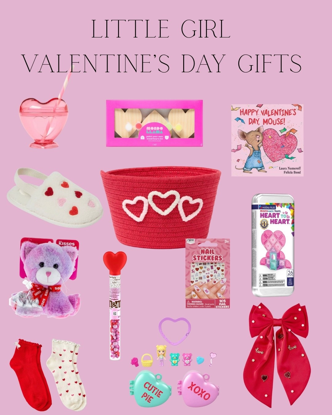 Valentine’s Day gifts for the little girls or toddler in your life.

Valentine’s Day basket
Valentine’s Day slippers
Valentine’s Day gifts
Valentine’s Day Bows
Valentine’s Day accessories
Valentine’s Day cups
Valentine’s Day activities

#LTKValentine #LTKKids #LTKBaby