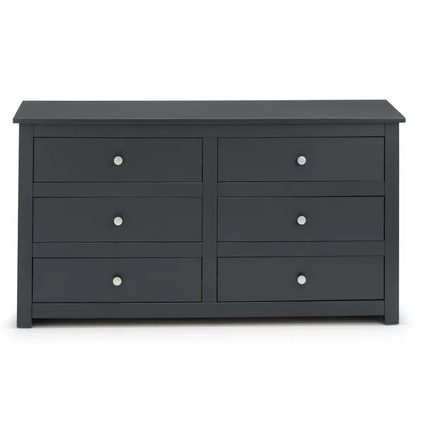 Radley 6 Drawer Chest, Dark Grey | Dunelm (migrated)