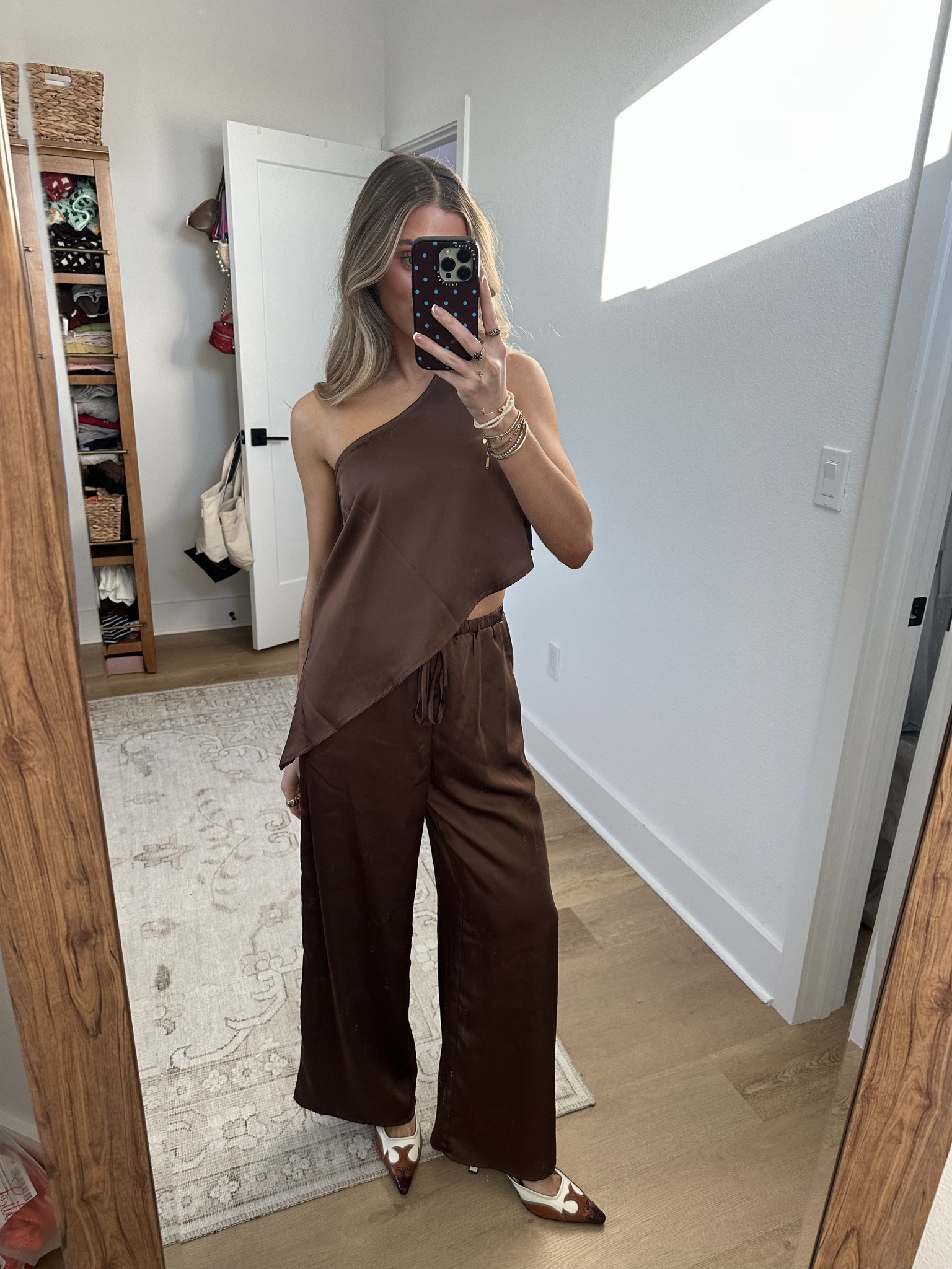 @shop12thtribe size XS pants and top my code is SLOANEV10. 
Chic never looked this easy. The Estelle Espresso Top with a one shoulder neckline and asymmetrical silhouette is made to move with you. Pair with the matching Estelle Espresso Pants for a head-turning set, or style solo with a tank or tee for elevated off-duty vibes. Chic never looked this easy. The Estelle Satin Pant flows with a wide-leg silhouette in rich espresso satin—made to move with you.Pair it with the matching Estelle Espresso One Shoulder Top for a head-turning set, or style solo with a tank or tee for elevated off-duty vibes

#LTKootd #LTKSeasonal #LTKSaleAlert