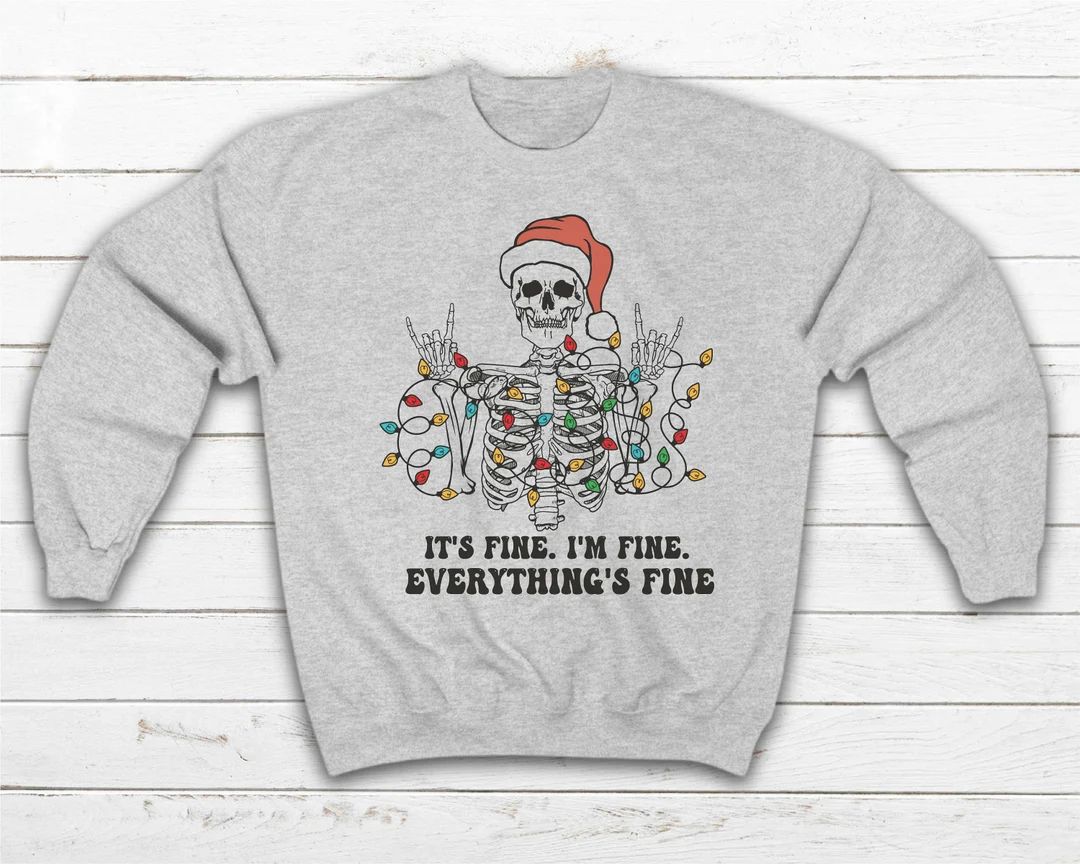 It's Fine I'm Fine Everything's Fine Christmas - Etsy | Etsy (US)