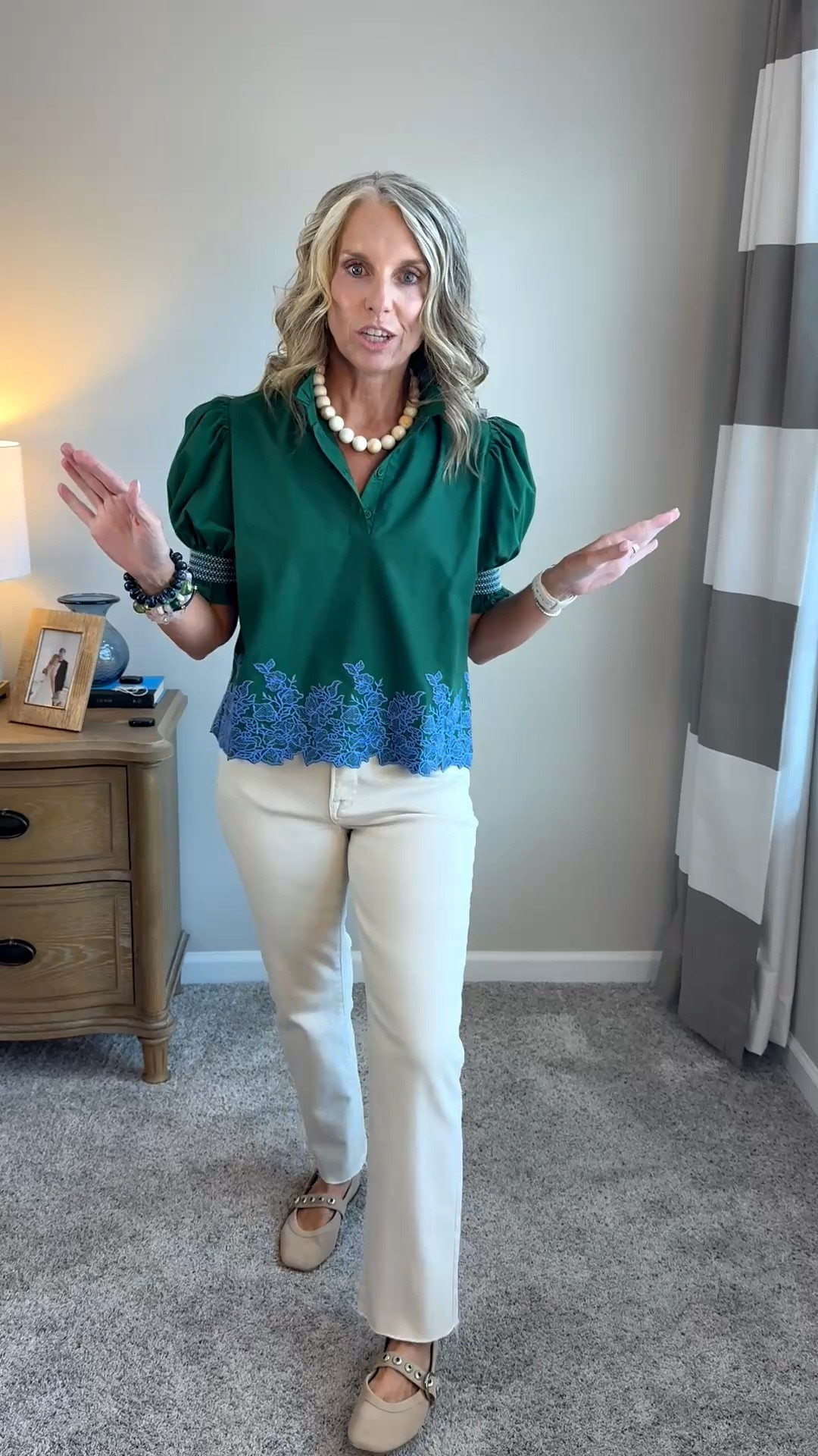 This is the easiest and cutest way to go from summer to fall while it’s still warm. I’m wearing XS and 27 jeans.

#LTKootd #LTKgrwm #LTKOver40