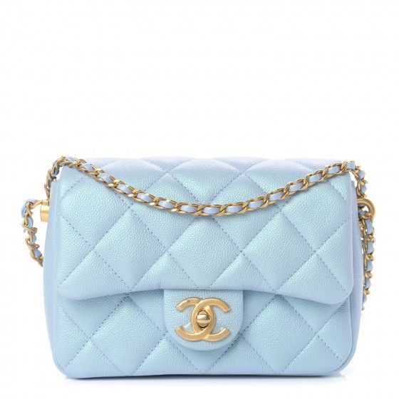 CHANEL

Iridescent Caviar Quilted Mini My Perfect Flap Light Blue | Fashionphile