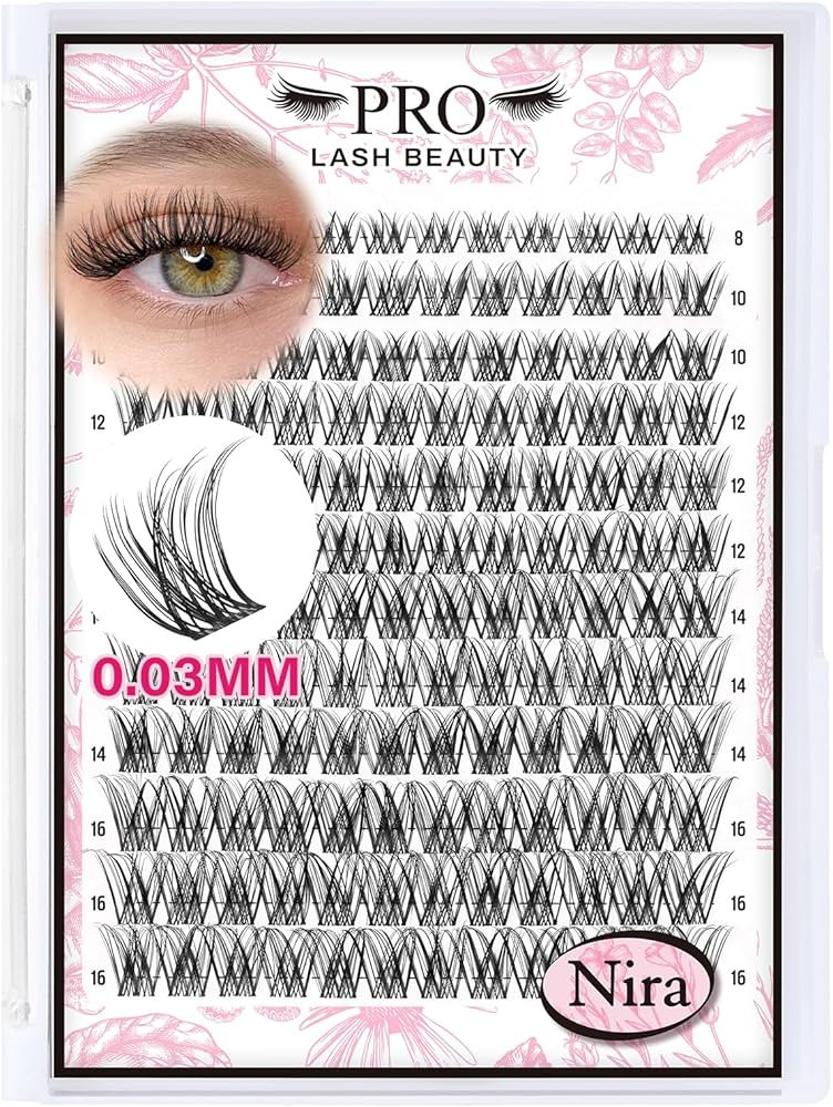 PROLASHBEAUTY Natural Lash Clusters Wispy Lashes Invisible Band Eyelash Clusters CC Curl Individu... | Amazon (US)