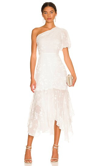 Santorini Midi Dress in White | Revolve Clothing (Global)