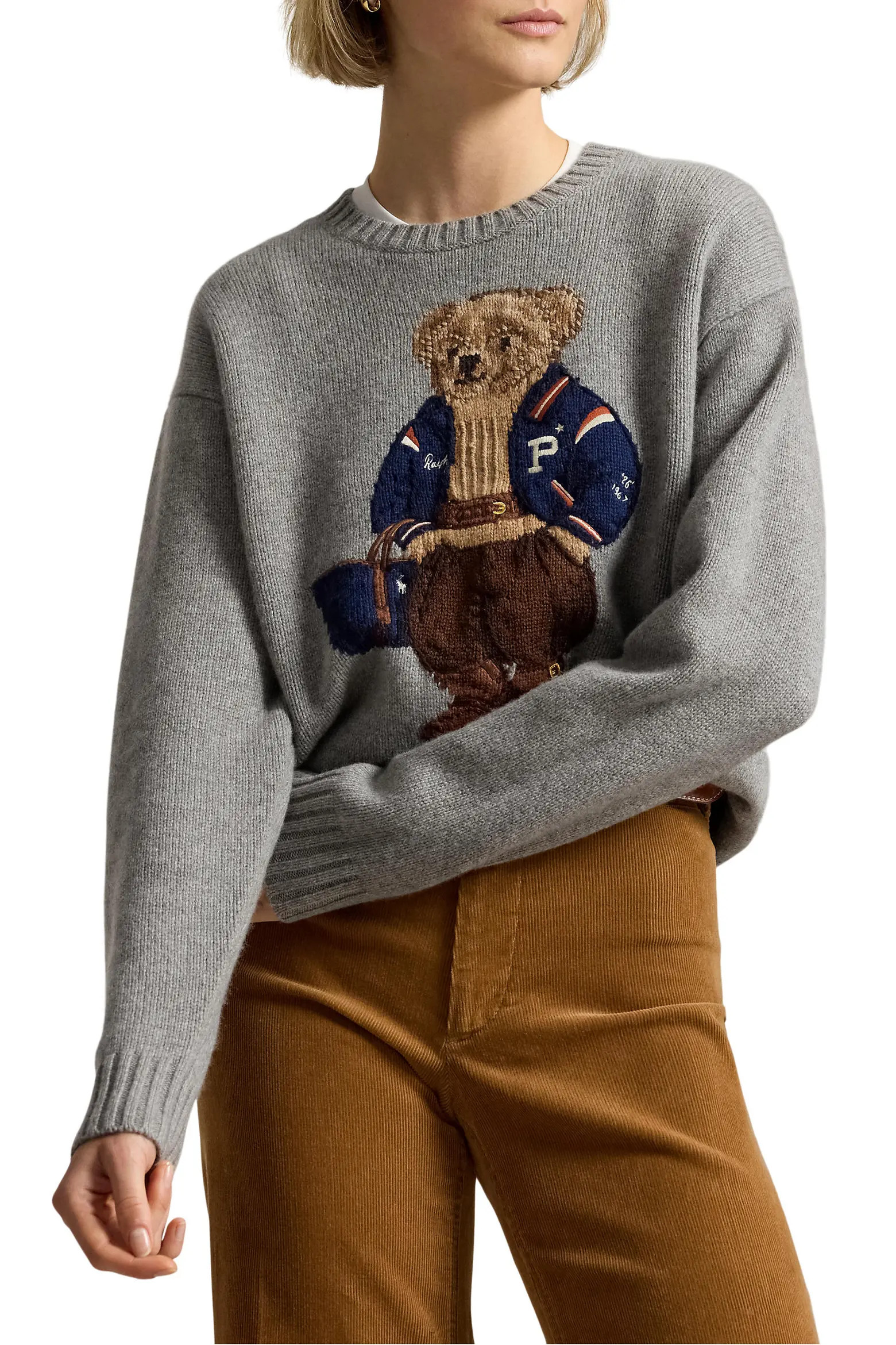 Polo Ralph Lauren Polo Bear Wool Sweater (Women) | Nordstrom | Nordstrom