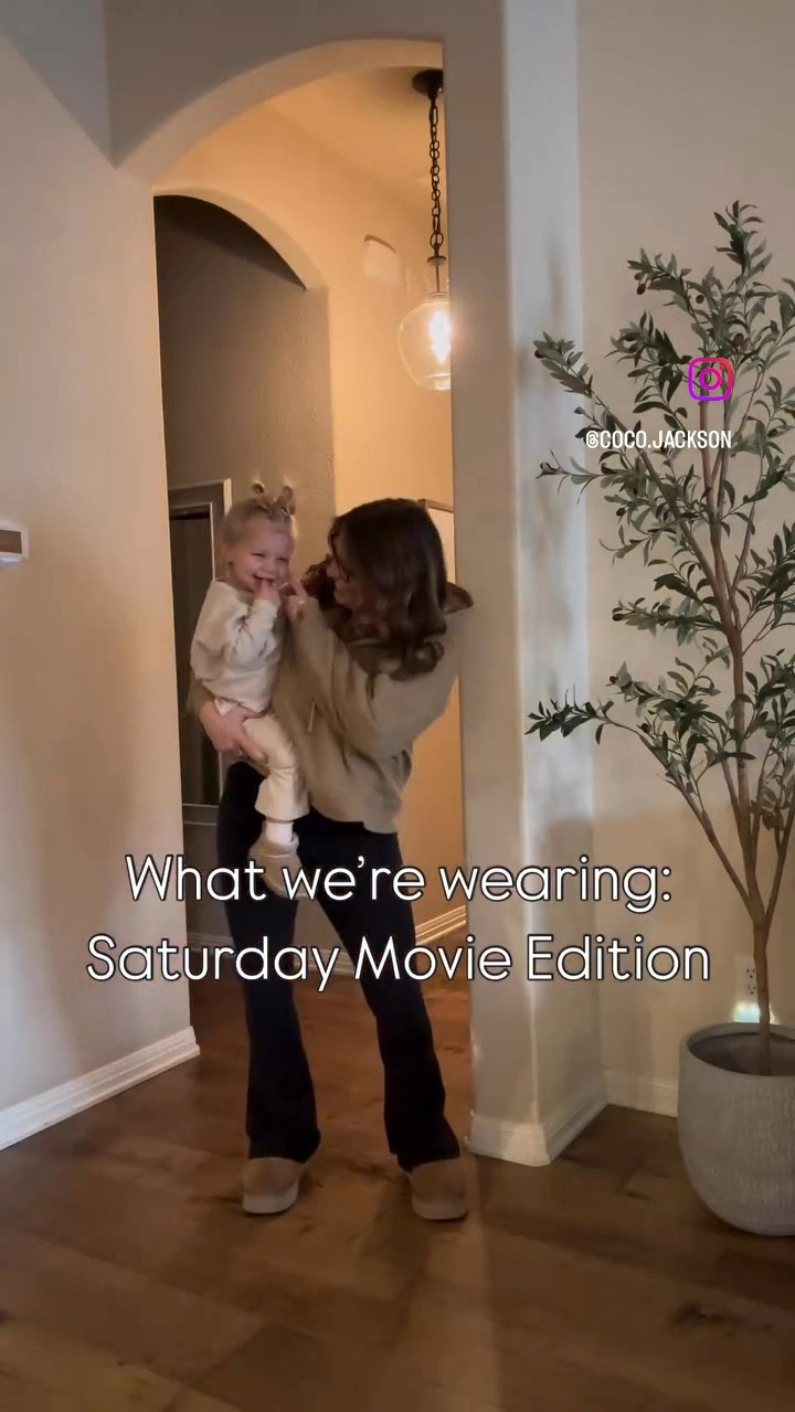 Casual Saturday style. These Lululemon align mini flares are my most worn weekend uniform! The scuba sweatshirt is on SALE in multiple colors! 

•
•
#familystyle #grwu #casualsaturday #midsize #babygirl #mama #millennialmama 

#LTKMidsize #LTKFamily #LTKKids