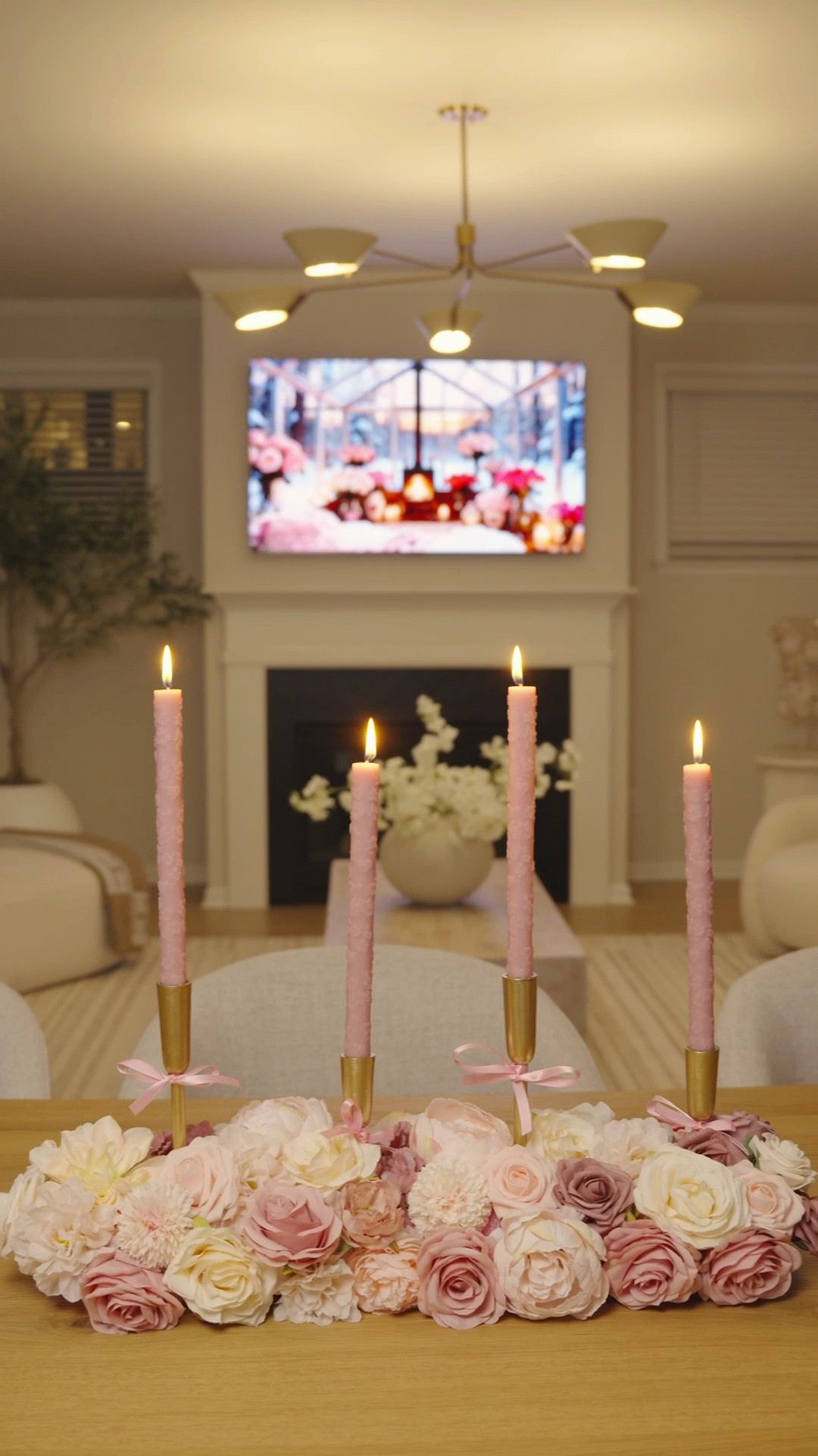 Valentine’s Pool Noodle DIY! 💕
This is one of my favorite ones I’ve done. All you need is a pool noodle, zip ties, florals, and candles with candlesticks to create this fun and festive look.

#LTKHome #LTKFindsUnder50 #LTKmomlife