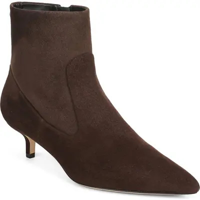 Veronica Beard Laidie Kitten Heel Bootie in Chestnut at Nordstrom, Size 6.5 | Nordstrom