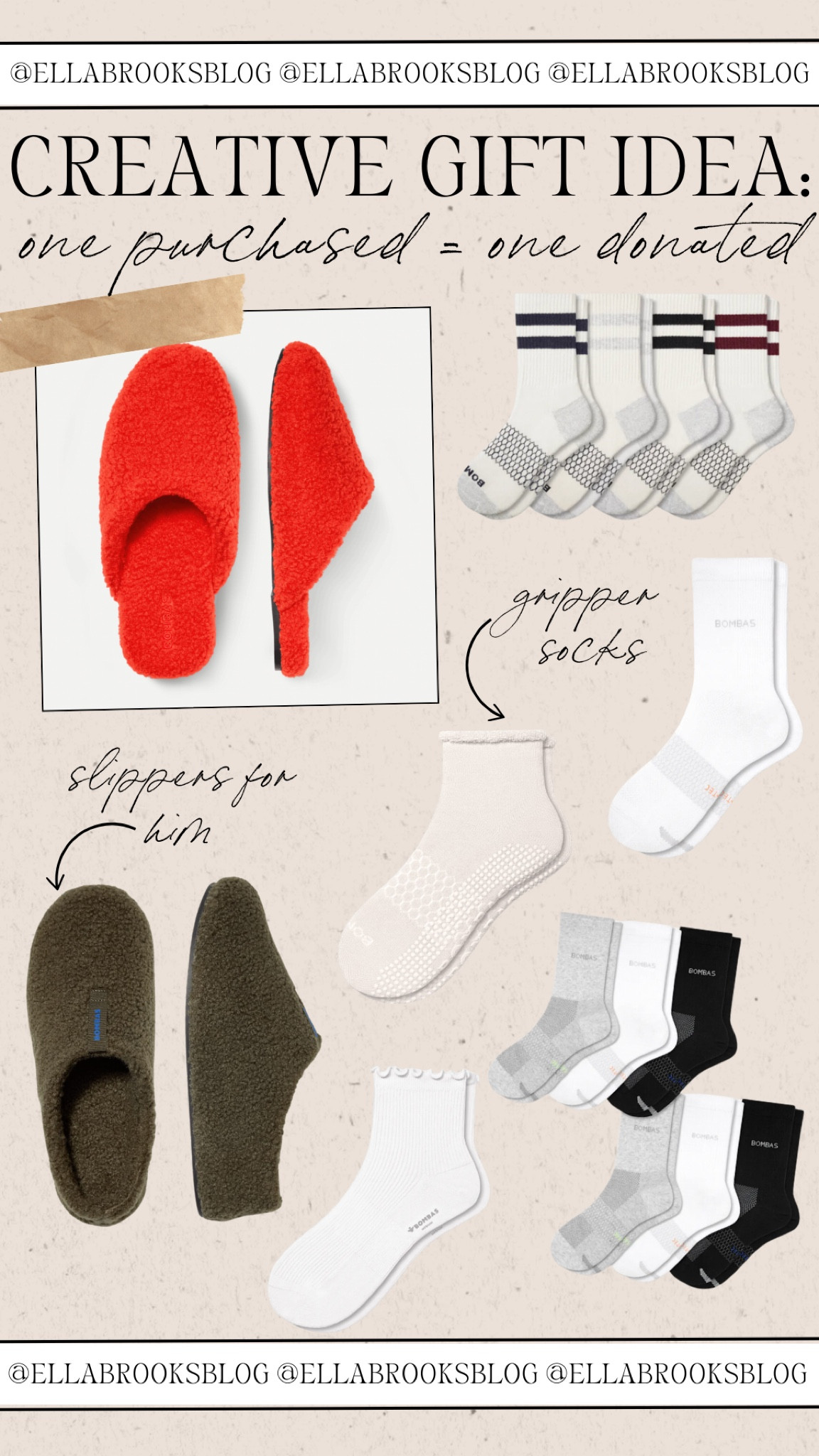 Bombas would make a great gift idea! One purchased is one donated!


Gifts for her, gifts for him, Sherpa slippers, varsity striped socks, stocking stuffer, grippy socks

#LTKHoliday #LTKGiftGuide #LTKStyleTip