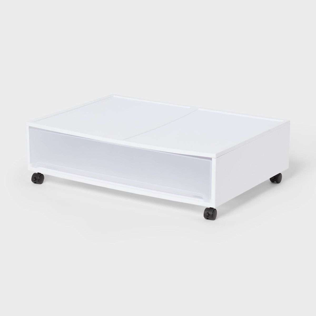 Stacking Modern Wide Underbed Drawer with Caster Wheels White - Brightroom™ | Target