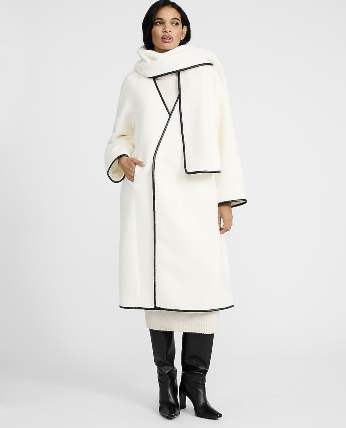 Love a nice Winter White Coat 

This coat is amazing! Has a detachable scarf and it’s trimmed in faux leather to add to its rich look 

Such a great price  

#LTKSaleAlert #LTKWorkwear #LTKGiftGuide