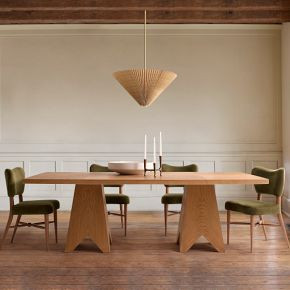 Pierce &amp; Ward Burl Wood Dining Table (90") | West Elm (US)