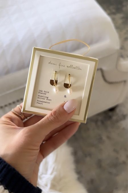 These gold hoop earrings are demi fine meaning they are 14k gold plated with a sterling silver post and look much more expensive than $19.99!

You can remove the pearls for simple gold hoops as well, so they are like 2 earrings in 1.

You do NOT need to spend a lot of money to look and feel INCREDIBLE!

I’m here to help the budget conscious get the luxury lifestyle. 🙌🏻

Classic style / pearl / classy / workwear 

#LTKfindsunder100 #LTKfindsunder50 #LTKworkwear