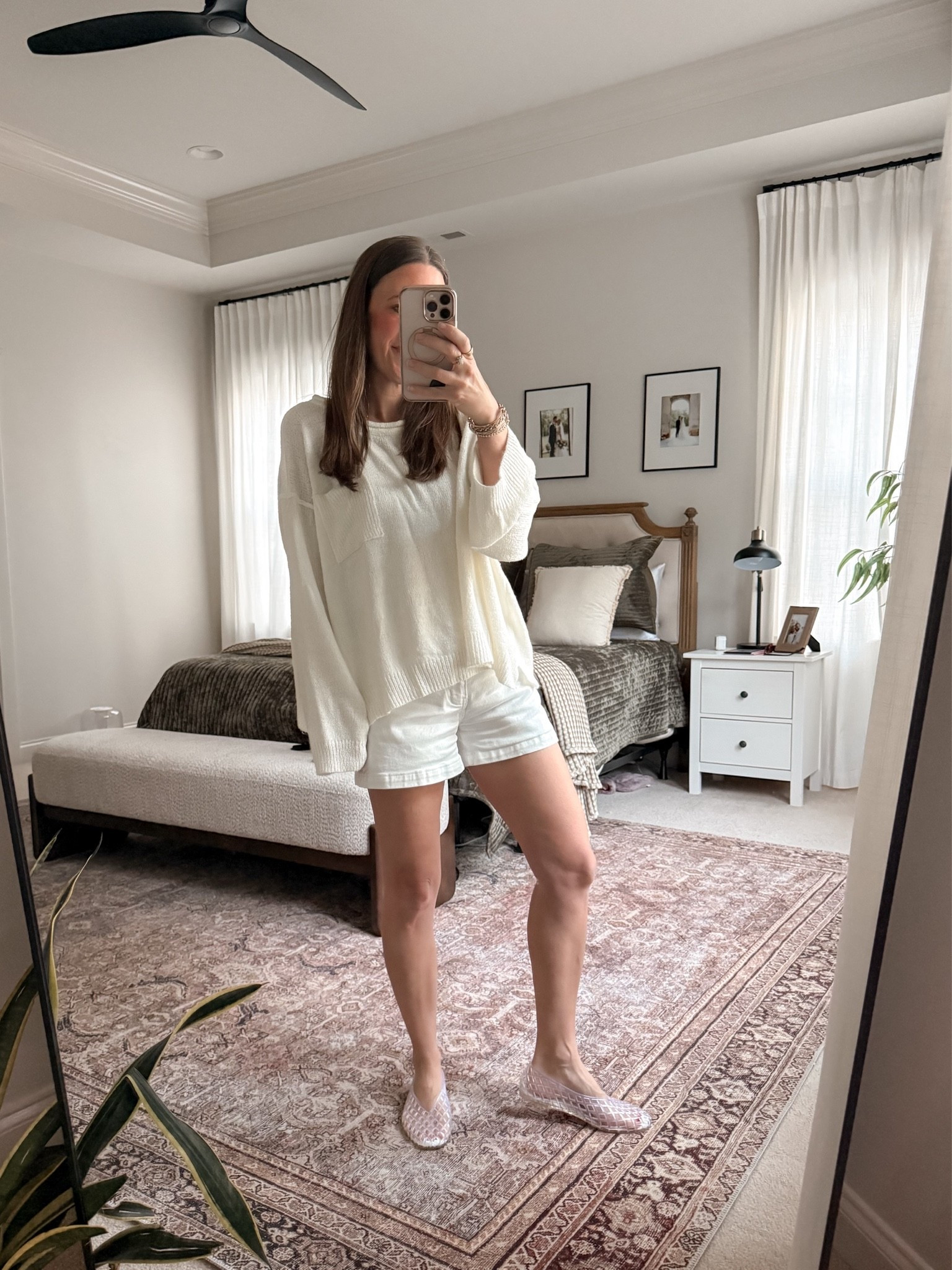 All-white coastal outfit 🤍

Pink Lily sweater + white shorts + clear jelly flats for an easy coastal-inspired look that works for late summer and warm early-fall days.

#LTKSeasonal #LTKCoastalStyle #LTKStyleTip #LTKClassicStyle #LTKFallStyle

#LTKootd #LTKgrwm #LTKSeasonal
