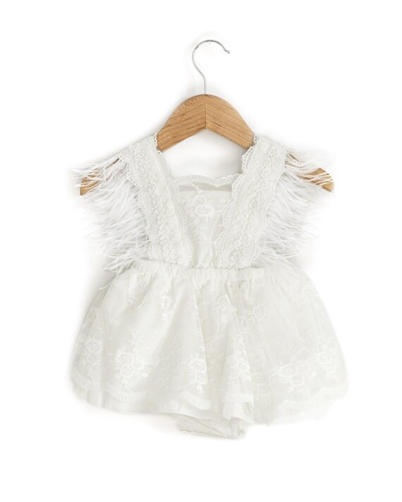 Baby Girl Boho Romper Boho Lace Romper Baby Girl Cake Smash | Etsy | Etsy (US)