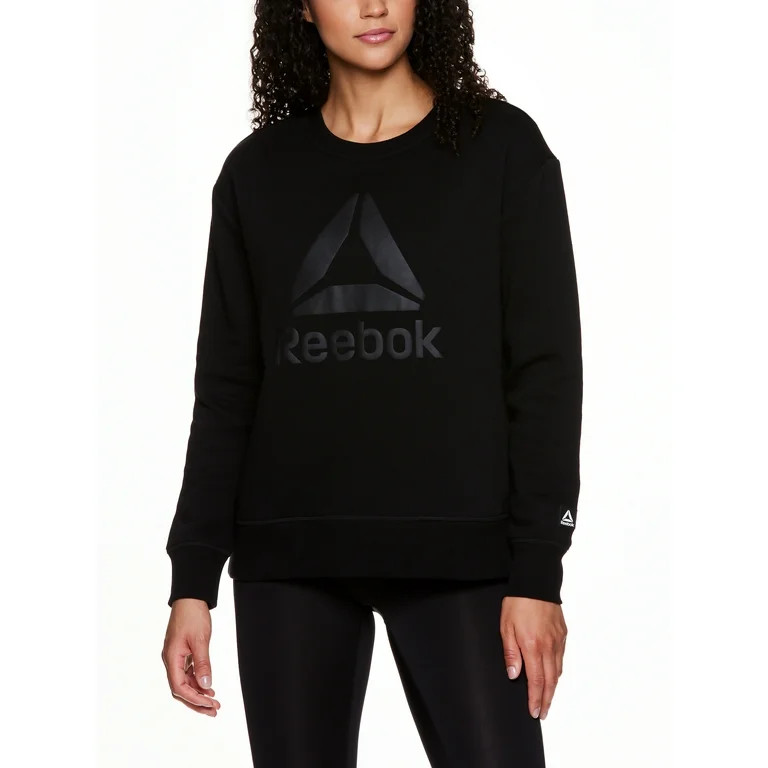 Reebok Women's Supersoft Gravity Crewneck Sweatshirt with Side Pockets | Walmart (US)