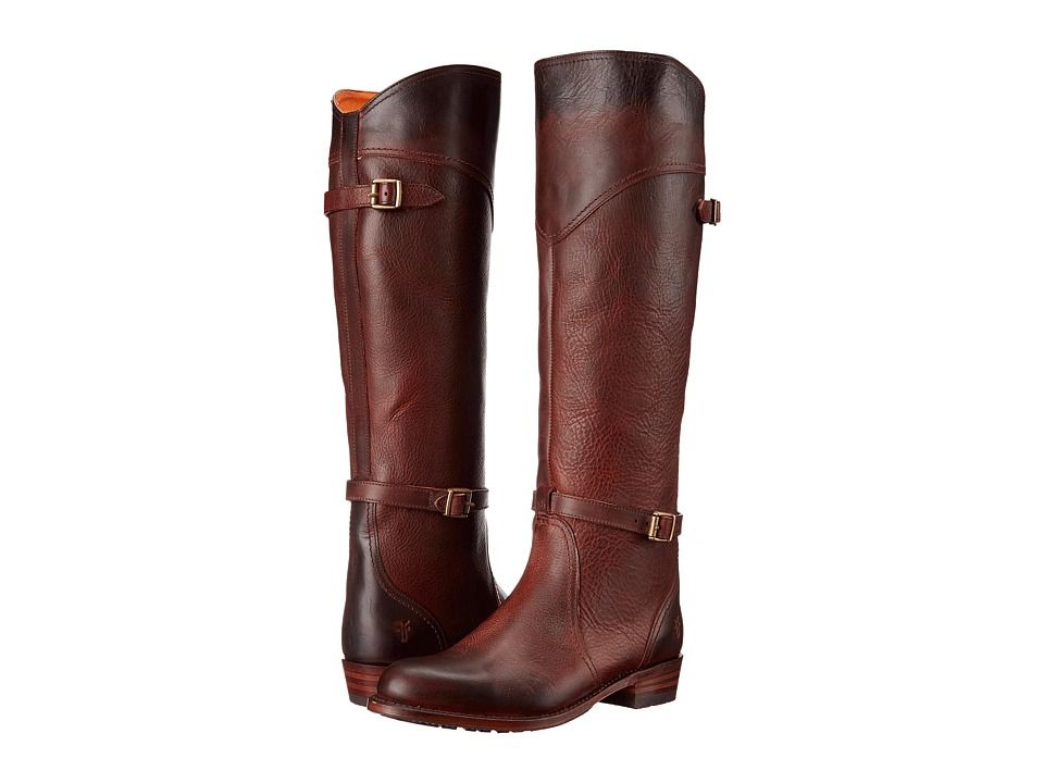 Frye - Dorado Lug Riding (Redwood Antique Pull Up) Women's Pull-on Boots | 6pm