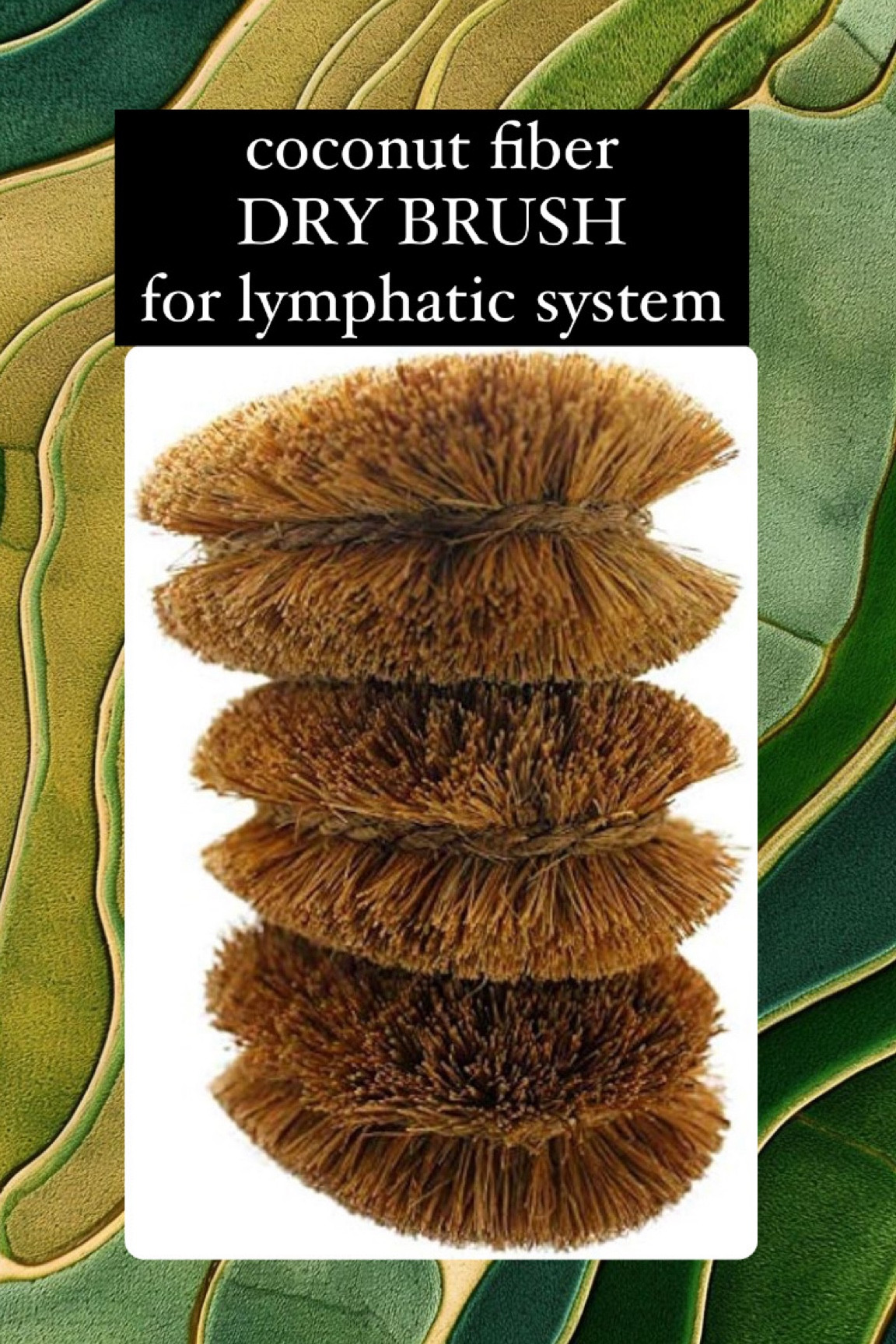 #LTKhealth coconut fiber dry brush for lymphatic system 