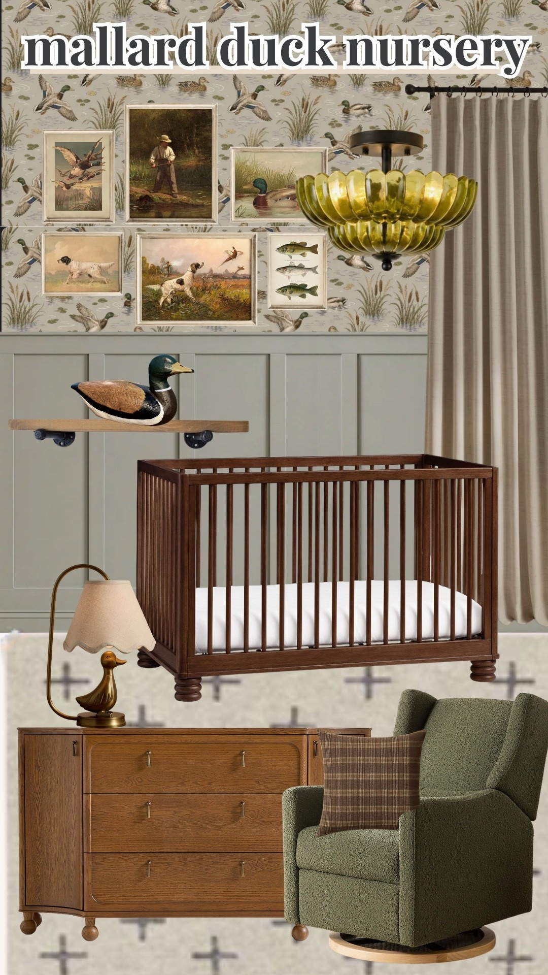 boys bedroom ideas, mallard duck nursery, duck nursery, mallard nursery, boys nursery ideas, boys nursery decor, woodland nursery, nature inspired nursery, hunting nursery, outdoorsy nursery, rustic nursery decor, traditional boys nursery, vintage nursery decor, blue and green nursery, neutral boys nursery, nursery room inspiration, baby boy room ideas, baby boy nursery decor, duck themed nursery, classic nursery decor