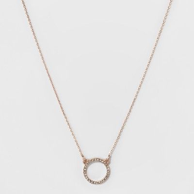 Short Pendant Necklace - A New Day™ Rose Gold | Target