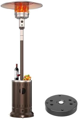50,000 BTU Patio Heater - Propane Patio Heater with Sand Box, Double-Layer Stainless Steel Burner... | Amazon (US)