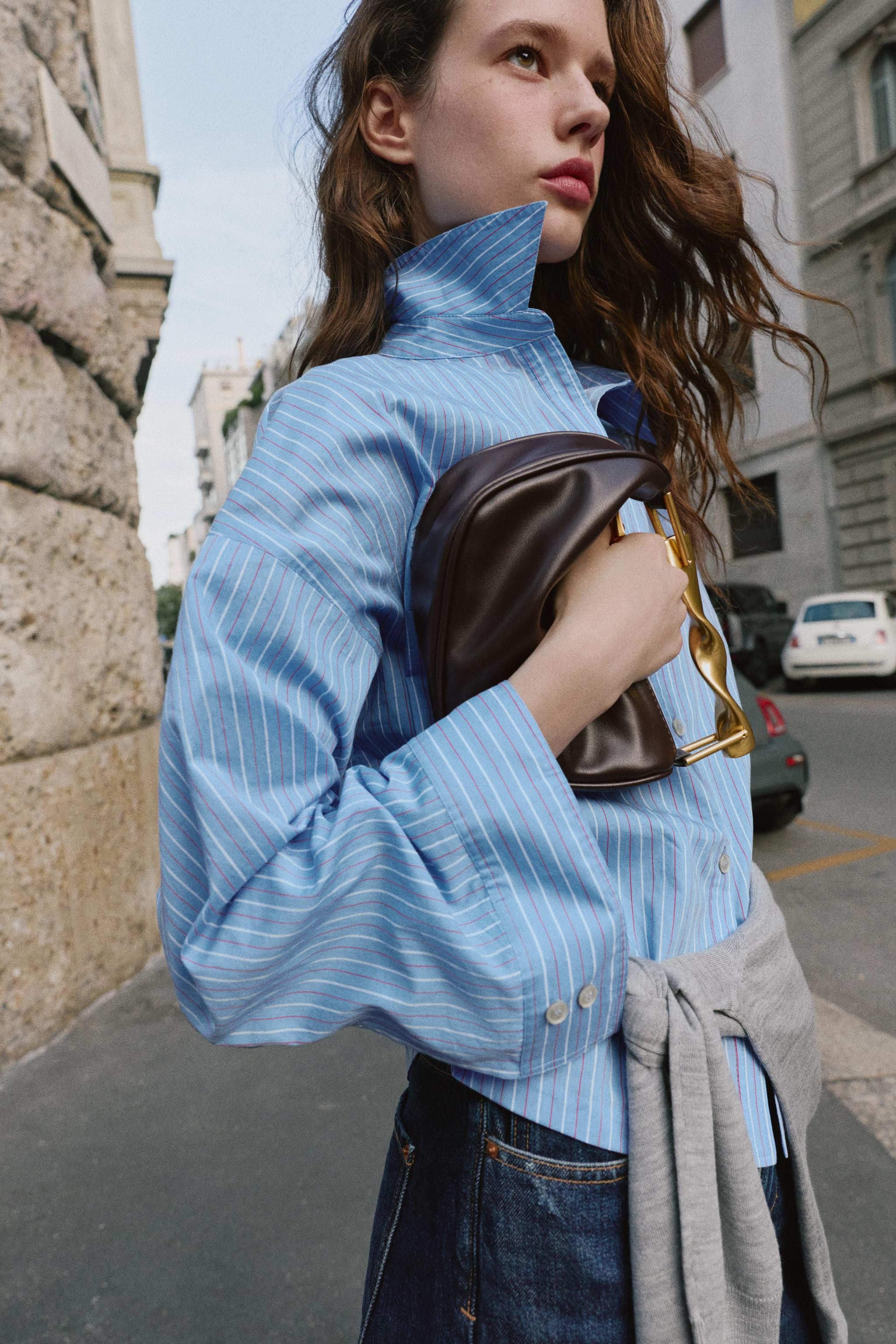 MINI HANDBAG WITH METALLIC HANDLE | Zara Canada