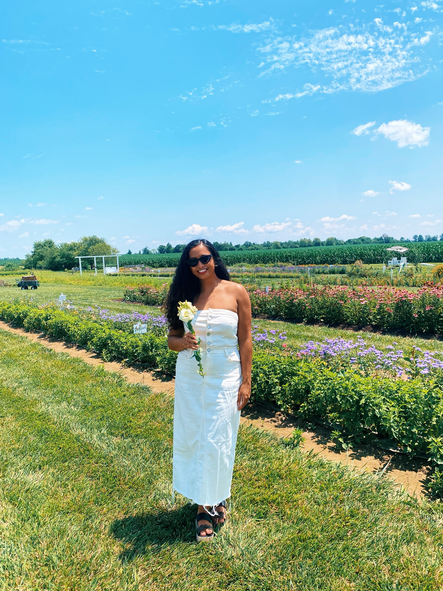 White long jean dress perfect for summer 🌻💐🧡

#LTKFindsUnder100 #LTKFindsUnder50 #LTKSeasonal