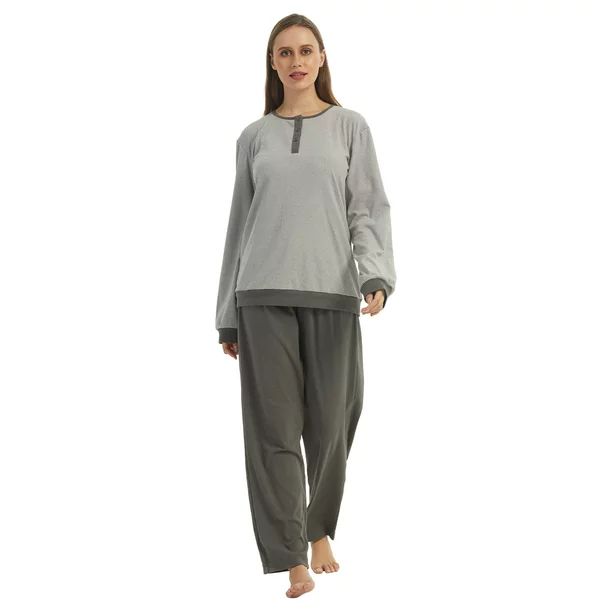 LANBAOSI Women's Pajamas Set Super Soft Comfy Fleece Pjs Sleepwear Set Size L - Walmart.com | Walmart (US)