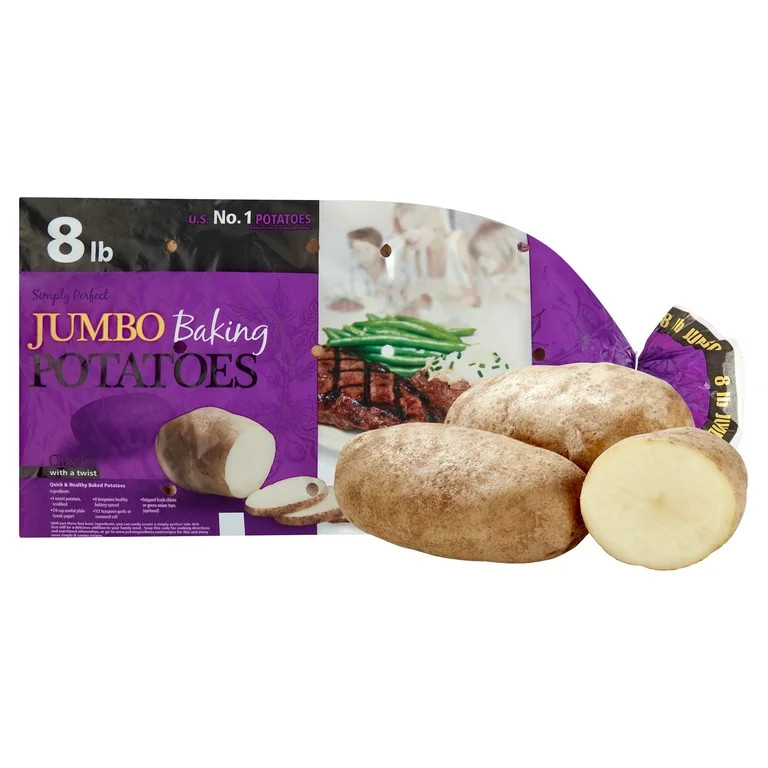 Jumbo Russet Potatoes Whole Fresh, 8 lb Bag | Walmart (US)