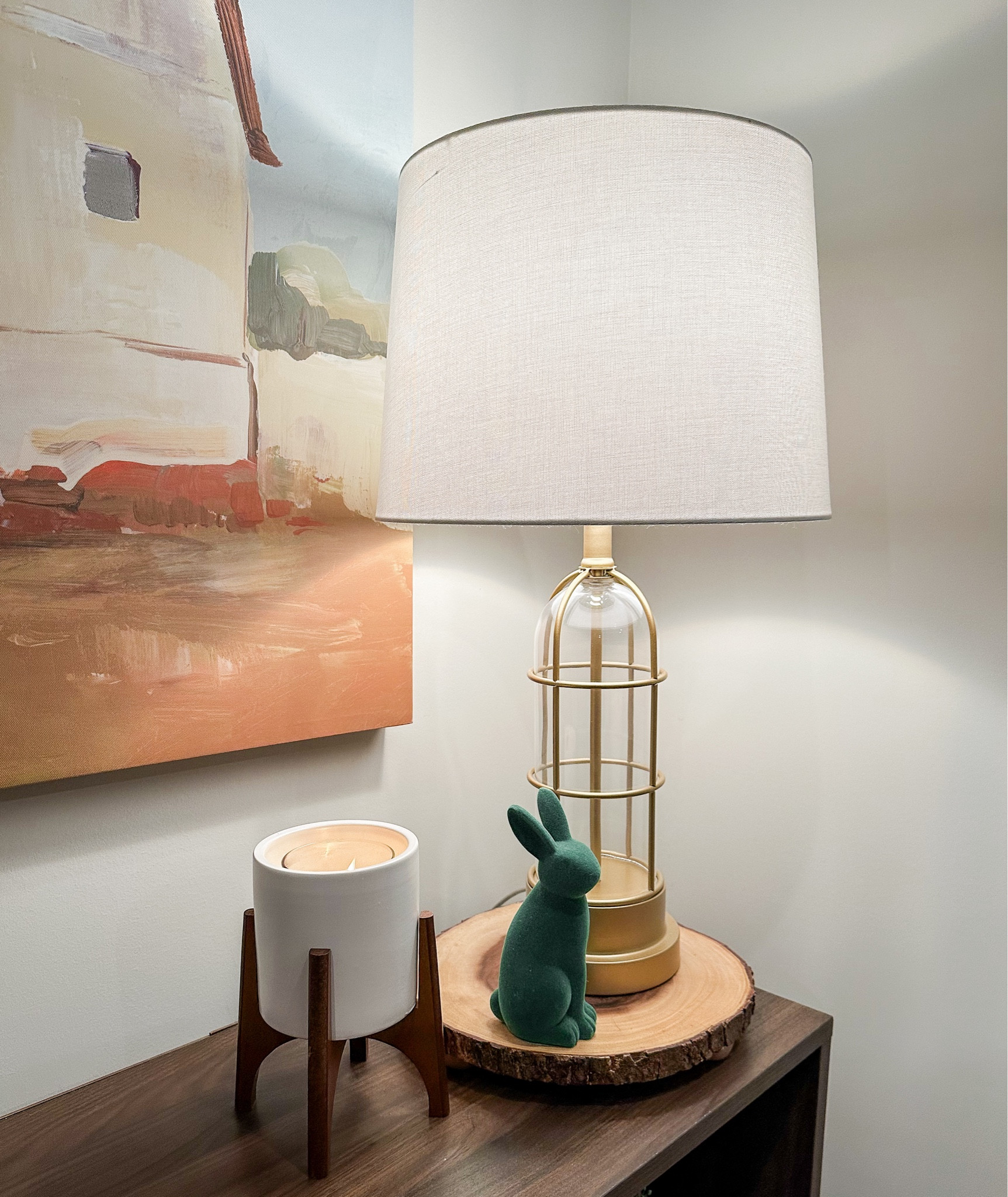 Add pizzazz to your decor by using small planters to hold single wick candles found at lots of our favorite stores  

#LTKhome