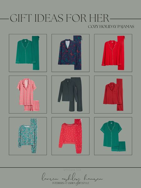 Cozy holiday pajamas for her! If you’re looking for some cute holiday pajamas for yourself, or someone special, all of these pajamas from Nordstrom are so festive and so cute! A simple, yet appreciated gift! 

#LTKGiftGuide #LTKHoliday #LTKstyletip