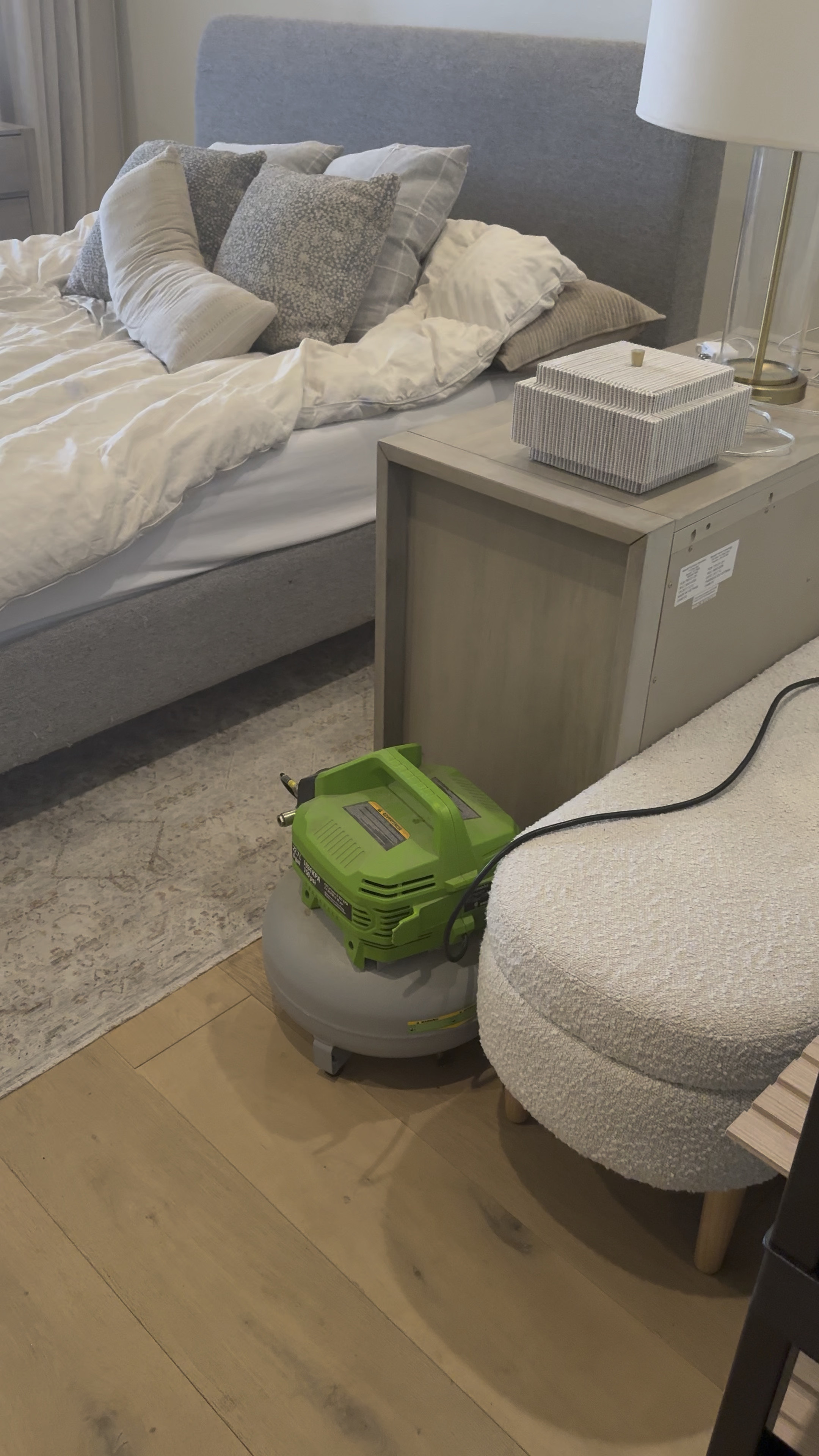 A little behind the scenes of the primary bath DIY accent wall . 

#LTKWatchNow #LTKHome #LTKMostLoved