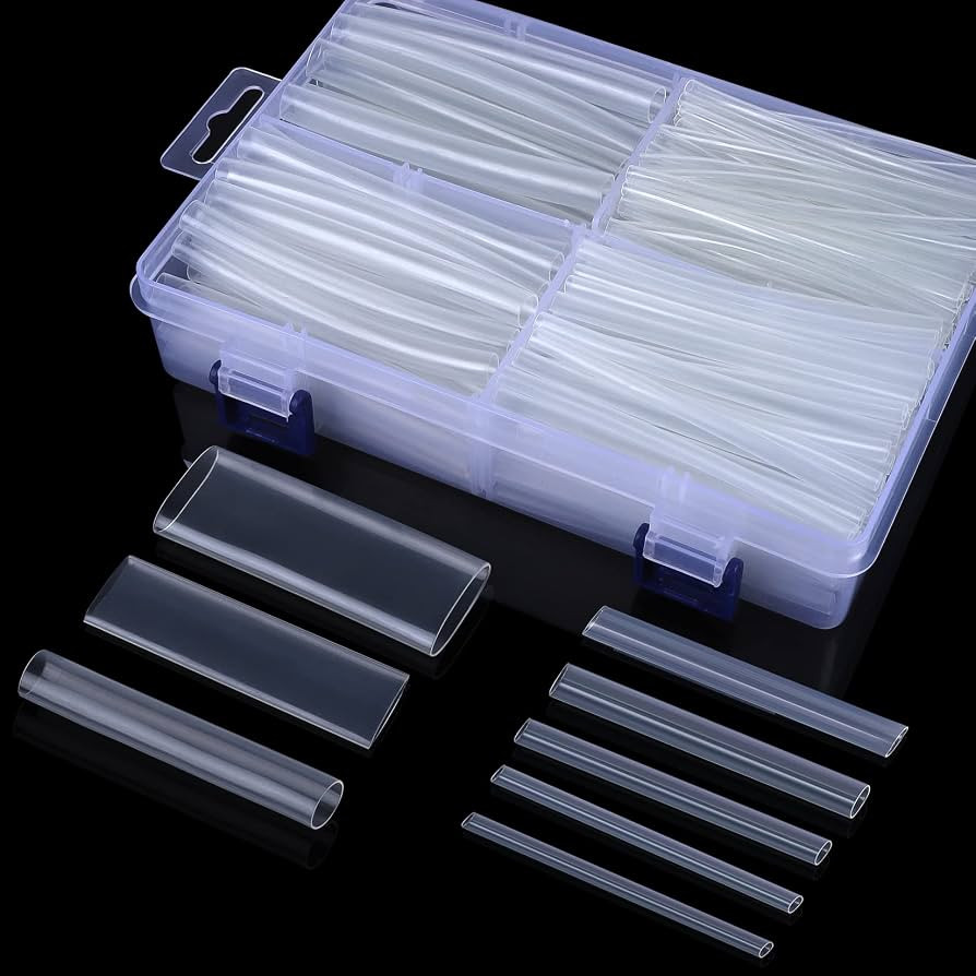 XHF UL Listed 205 PCS Length 3.5" Clear 3:1 Waterproof Automotive Electrical Heat Shrink Tubing A... | Amazon (US)
